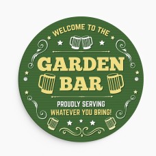 Welcome Garden Bar Sign Acrylic Bar Signs For Home Bar Outside