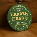 Welcome Garden Bar Sign Acrylic Bar Signs For Home Bar Outside