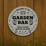 The Garden Bar Sign Acrylic Bar Signs For Home Bar Outside