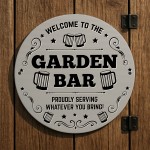 The Garden Bar Sign Acrylic Bar Signs For Home Bar Outside