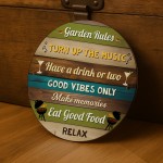Garden Sign For Outdoor Garden Rules Sign Wall Mounted Sign