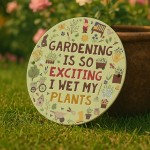 Garden Sign For Outdoor WET MY PLANTS Sign Wall Mounted Sign