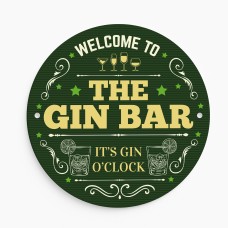 The Gin Bar Sign Acrylic Bar Signs For Home Bar Outside Welcome