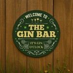 The Gin Bar Sign Acrylic Bar Signs For Home Bar Outside Welcome