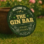 The Gin Bar Sign Acrylic Bar Signs For Home Bar Outside Welcome