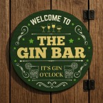 The Gin Bar Sign Acrylic Bar Signs For Home Bar Outside Welcome