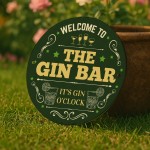 The Gin Bar Sign Acrylic Bar Signs For Home Bar Outside Welcome
