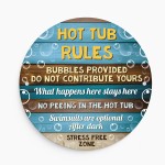 Hot Tub Sign For Outdoor Hot Tub Rules Sign Wall Mounted Sign