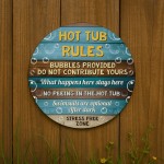 Hot Tub Sign For Outdoor Hot Tub Rules Sign Wall Mounted Sign