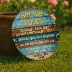 Hot Tub Sign For Outdoor Hot Tub Rules Sign Wall Mounted Sign