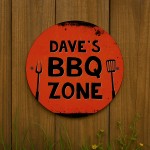 Personalised BBQ Zone Sign For Garden Acrylic BBQ Signs For Home