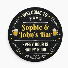 Personalised Bar Sign For Home Bar Outside Acrylic Bar Signs