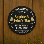 Personalised Bar Sign For Home Bar Outside Acrylic Bar Signs