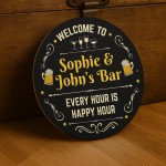 Personalised Bar Sign For Home Bar Outside Acrylic Bar Signs
