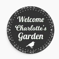 Personalised Garden Sign For Outside Hanging Welcome Sign