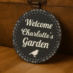 Personalised Garden Sign For Outside Hanging Welcome Sign