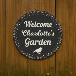 Personalised Garden Sign For Outside Hanging Welcome Sign
