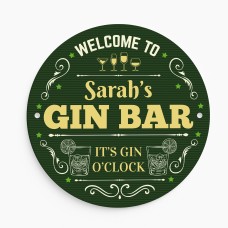 Personalised Gin Bar Sign Acrylic Bar Signs For Home Bar Outside