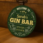 Personalised Gin Bar Sign Acrylic Bar Signs For Home Bar Outside