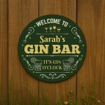 Personalised Gin Bar Sign Acrylic Bar Signs For Home Bar Outside