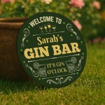 Personalised Gin Bar Sign Acrylic Bar Signs For Home Bar Outside