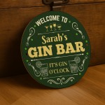 Personalised Gin Bar Sign Acrylic Bar Signs For Home Bar Outside