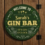 Personalised Gin Bar Sign Acrylic Bar Signs For Home Bar Outside