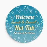 Personalised Hot Tub Sign For Outdoor Wall Mounted Sign