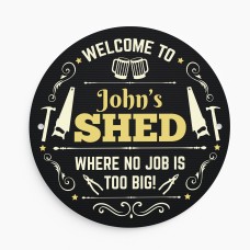 Personalised Shed Sign Any Name Door Wall Shed Plaque Garage