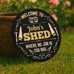 Personalised Shed Sign Any Name Door Wall Shed Plaque Garage