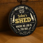 Personalised Shed Sign Any Name Door Wall Shed Plaque Garage