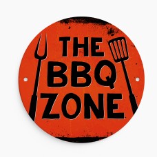 BBQ Sign For Garden Acrylic THE BBQ ZONE Sign For Home Outside