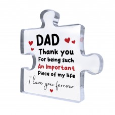 Gifts for Dad Fathers Day Puzzle Plaque Gift for Him Dad Gifts