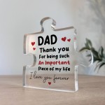 Gifts for Dad Fathers Day Puzzle Plaque Gift for Him Dad Gifts