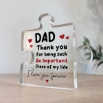 Gifts for Dad Fathers Day Puzzle Plaque Gift for Him Dad Gifts
