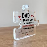 Gifts for Dad Fathers Day Puzzle Plaque Gift for Him Dad Gifts