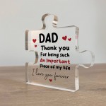 Gifts for Dad Fathers Day Puzzle Plaque Gift for Him Dad Gifts