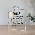 Gifts for Dad For Fathers Day Puzzle Acrylic Plaque Dad Gifts