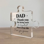 Gifts for Dad For Fathers Day Puzzle Acrylic Plaque Dad Gifts