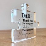 Gifts for Dad For Fathers Day Puzzle Acrylic Plaque Dad Gifts
