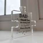 Gifts for Dad For Fathers Day Puzzle Acrylic Plaque Dad Gifts