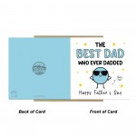 Fathers Day Card For Dad BEST DAD Whoever Dadded Funny Cards