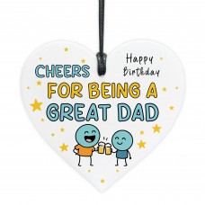 Cheers For Being A Great Dad Funny Birthday Gift From Daughter