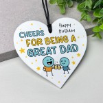 Cheers For Being A Great Dad Funny Birthday Gift From Daughter