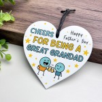 Cheers For Being A Great Grandad Funny Fathers Day Gift