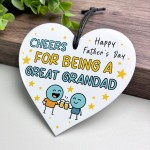 Cheers For Being A Great Grandad Funny Fathers Day Gift