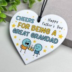 Cheers For Being A Great Grandad Funny Fathers Day Gift