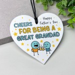 Cheers For Being A Great Grandad Funny Fathers Day Gift