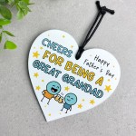 Cheers For Being A Great Grandad Funny Fathers Day Gift
