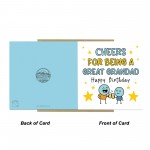 Happy Birthday Card For Grandad With Kraft Envelope Included
